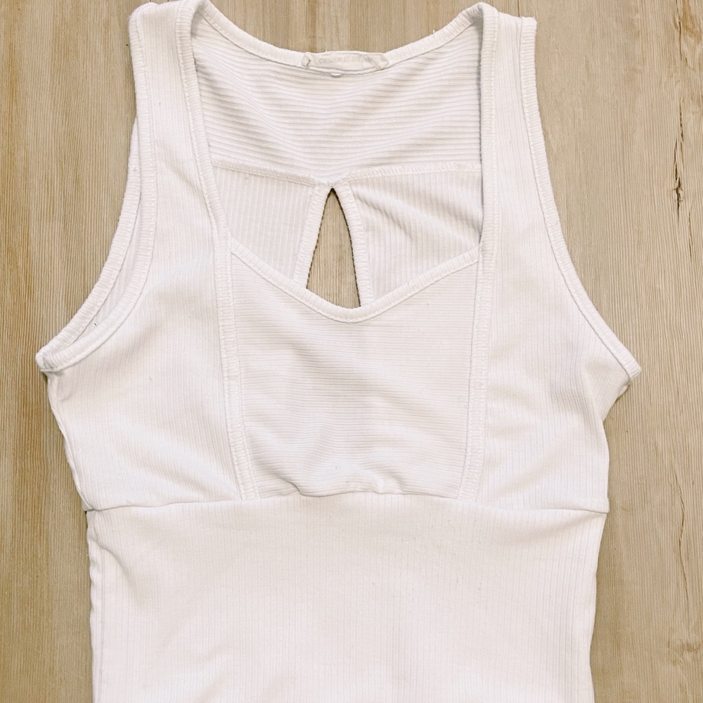 White crop tank